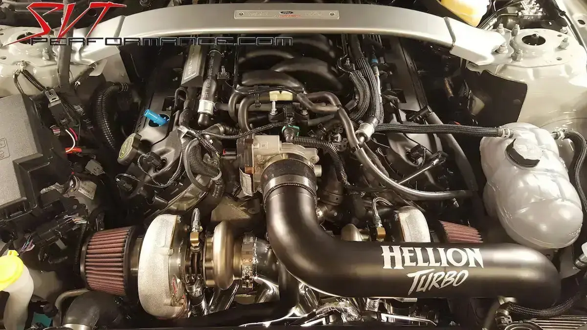 Hellion 2016-2020 Ford Mustang Shelby Gt350 Top Mount Twin Turbo System 1