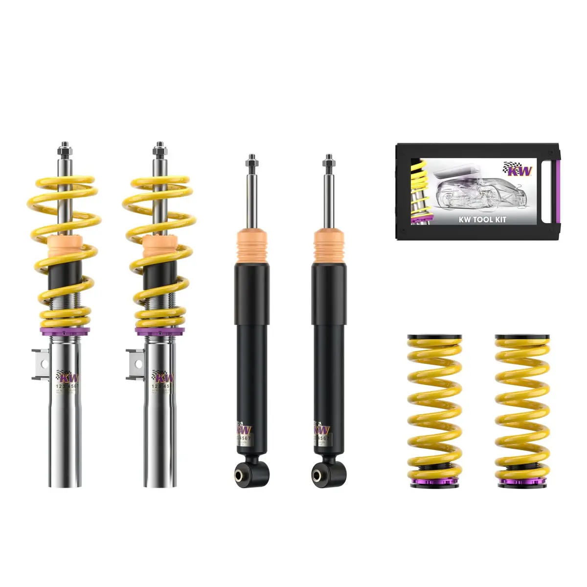 Kw V1 Coilover Kit Vw Tiguan (Rm1) 2Wd; Without Dcc; Except Plug-In Hybrid 1