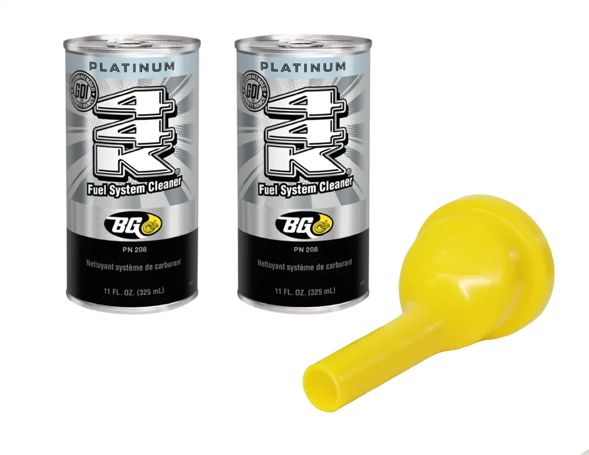 Bg 44K Platinum Fuel System Cleaner 11Oz. 2 Cans W/ Funnel 1