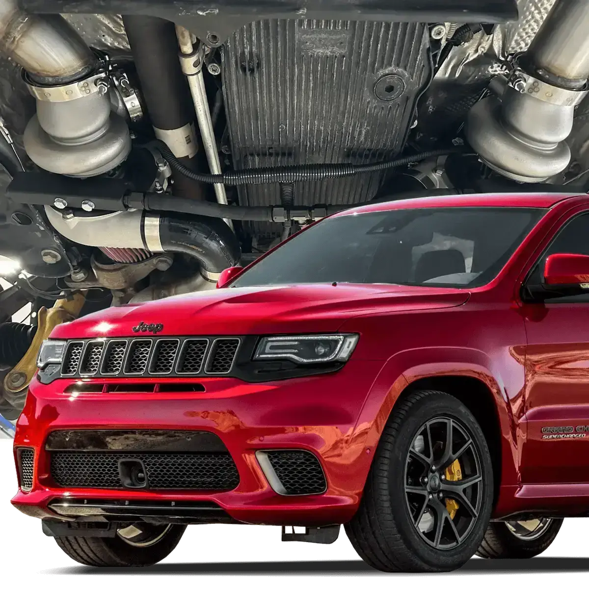 Hellion 2018-2021 Jeep Grand Cherokee Trackhawk Twin Turbo System 1