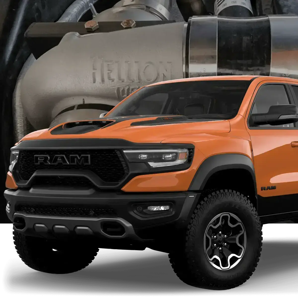 Hellion 2021+ Ram Trx Twin Turbo System 1