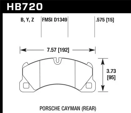 Hawk Street Ceramic Touring Front Brake Pads (Macan S) 1