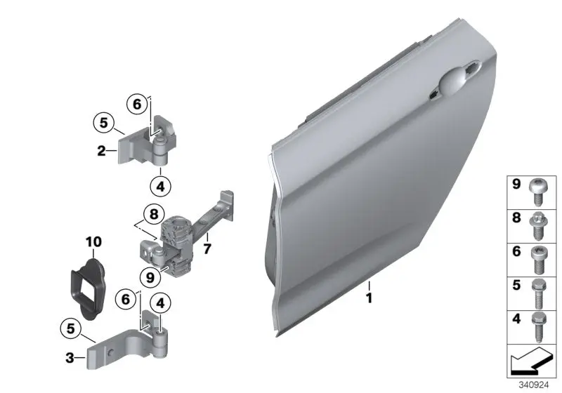 Bmw Door Check Strap - Genuine Bmw 51227446740 1