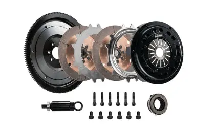 Dkm Clutch Vw Corrado/Golf/Gti (1.8T) Ceramic Twin Disc Mr Clutch W/Flywheel (650 Ft/Lbs Torque) 1