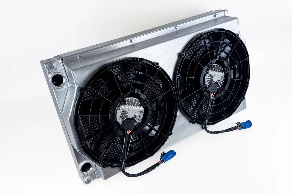 Csf Motorsport Radiator With Shroud - 14In Spal Brushless Fans - Harnesses 1