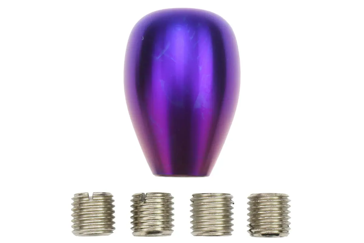 Mxp Burned Titanium Tear Drop Shift Knob W/Insert 1