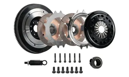 Dkm Clutch 00-06 Bmw M3 184Mm Ceramic Twin Disc Mr Clutch Kit W/Flywheel (650 Ft/Lbs Torque) 1