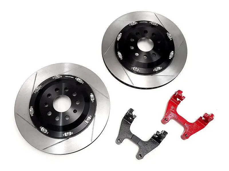 2-Piece Floating Brake Rotors | Rear Upgrade 350Mm Slotted • Mqb Golf R Mk7, Tt Rs 8S/S3/Rs 3 8V 1