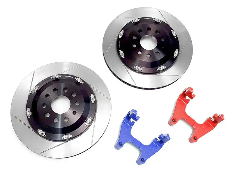 2-Piece Floating Brake Rotors | Rear Upgrade 350Mm Slotted • Mqbe Golf Gti/R Mk8, S3/Rs 3 8Y 1
