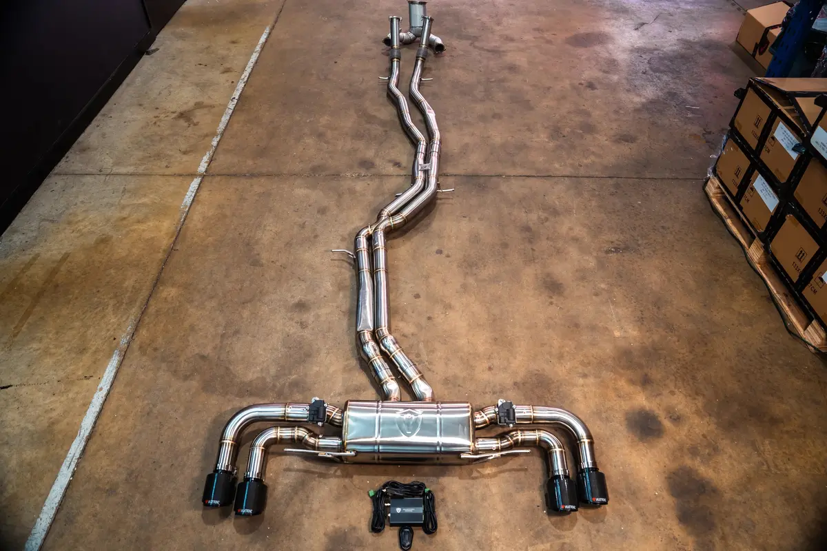 Valved Sport Exhaust System For Porsche 9Y0 Cayenne 1
