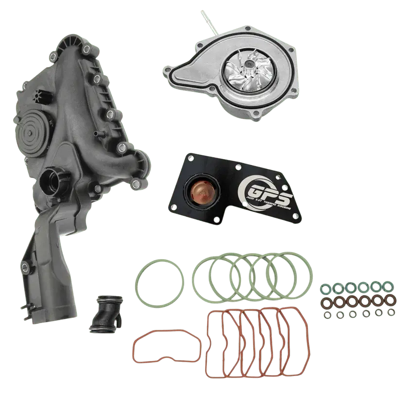 Audi Under Supercharger Kit - 3.0T Gen 2 Crec - Gps Aluminum Thermostat Assembly 1