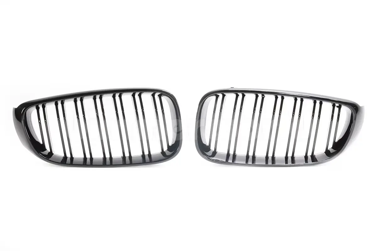 Gloss Black Front Grilles - F34 Gt - Dual Slat 1