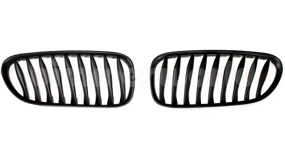 Matte Black Front Grilles - E85/E86 Z4 Roadster/Coupe (2003-2008) 1