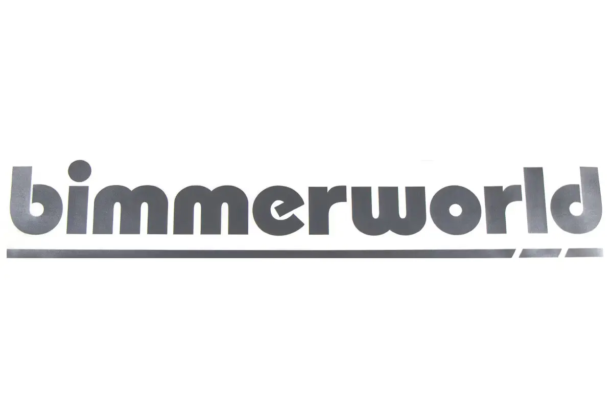 20" Bimmerworld New Logo Decal, Silver Die-Cut 1
