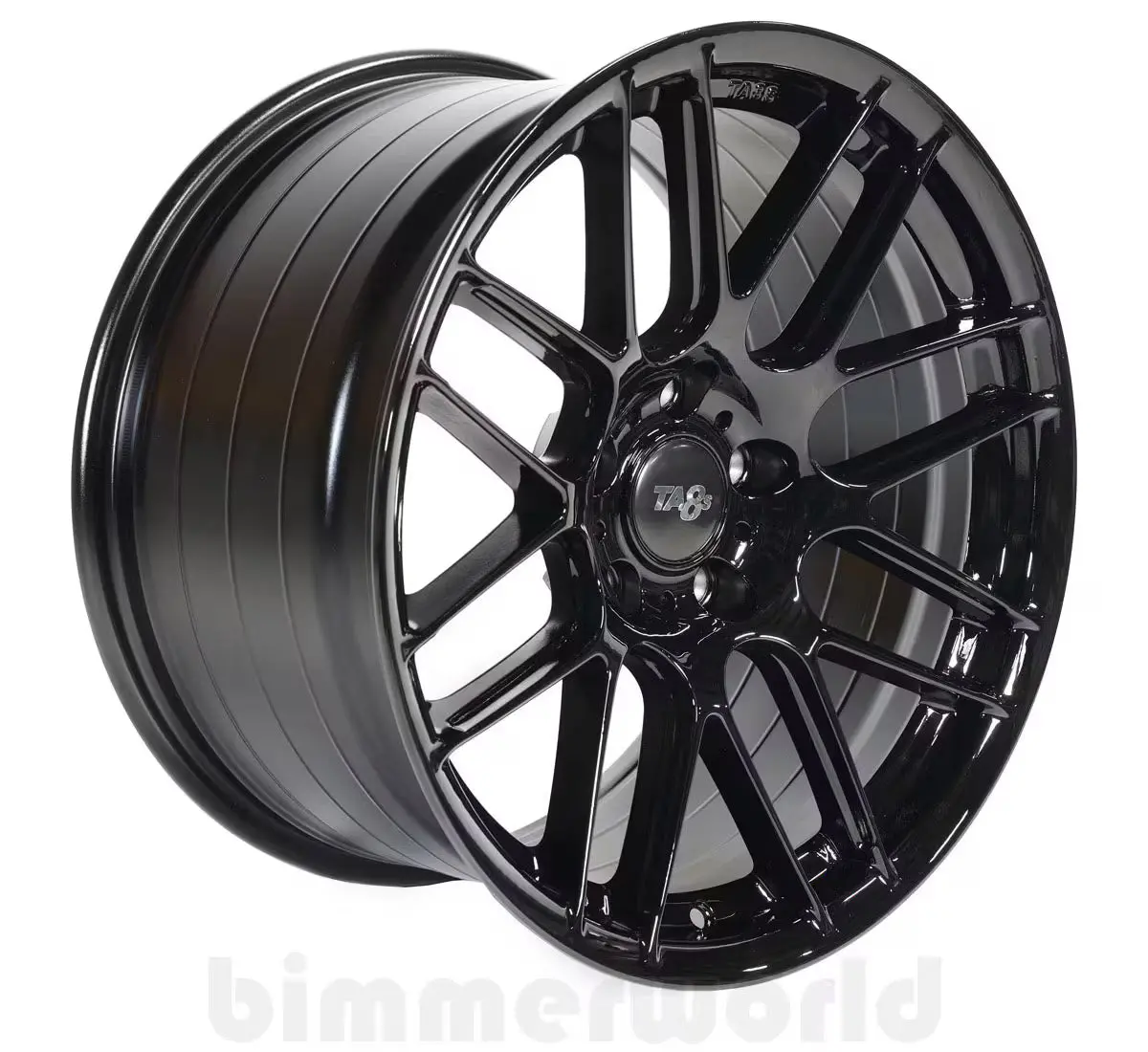 Bimmerworld Ta8s 18 Inch Flow-Form Wheel - E46 M3, E9x M3, F8x M2/M3/M4  - Gloss Black - 18X10.5 - Et36 1