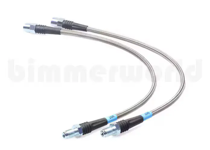 G20/G22/G42 & G87/G80/G82 Front Bimmerworld V3 Stainless Steel Brake Line Axle Set 1