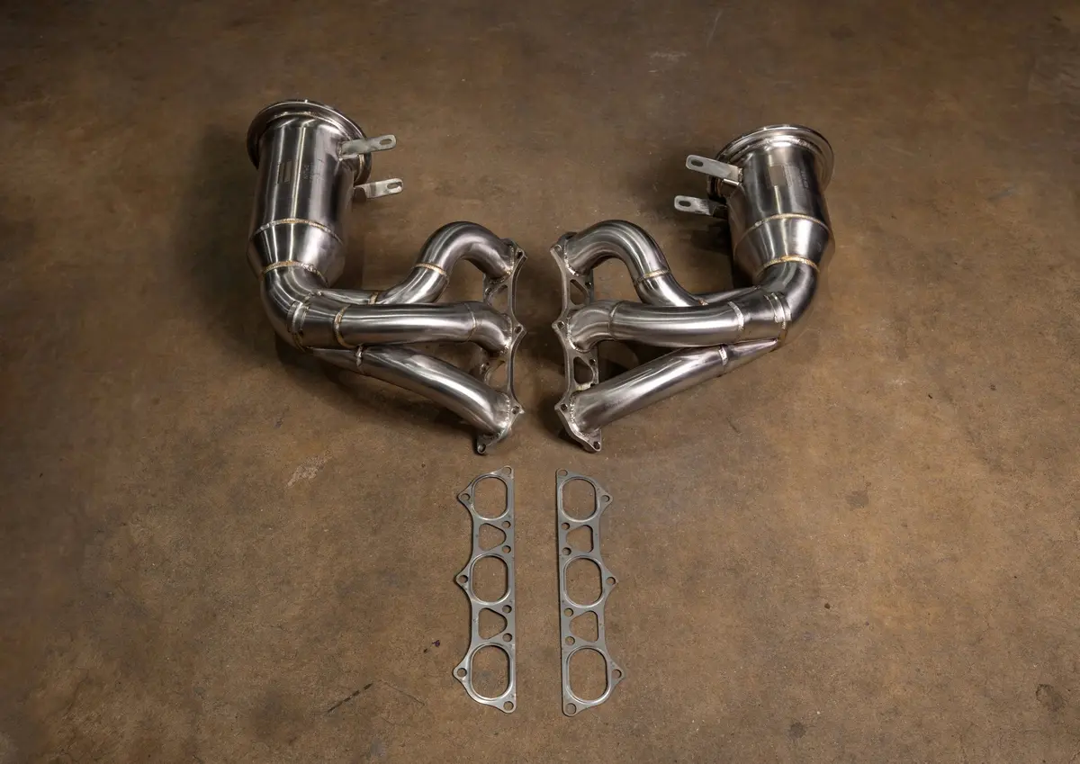 400 Cell Catted Down Pipes For Porsche 992 Gt3 / Gt3 Rs 1