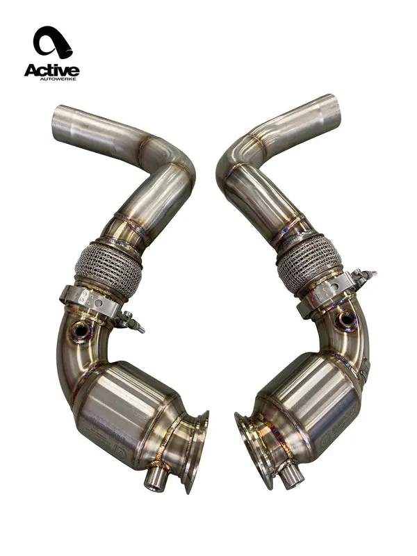 Active Autowerke F90 M5/M8 X5m/X6m Aflow Catted Downpipes 1