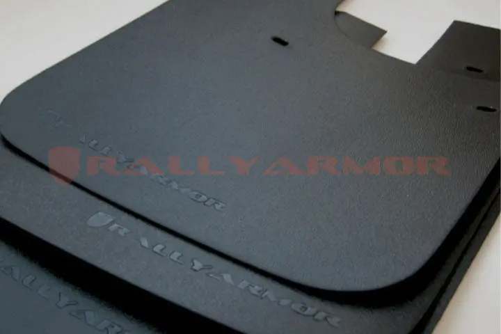 Rally Armor 93-01 Subaru Impreza Rs Basic Black Mud Flap W/ Black Logo 1