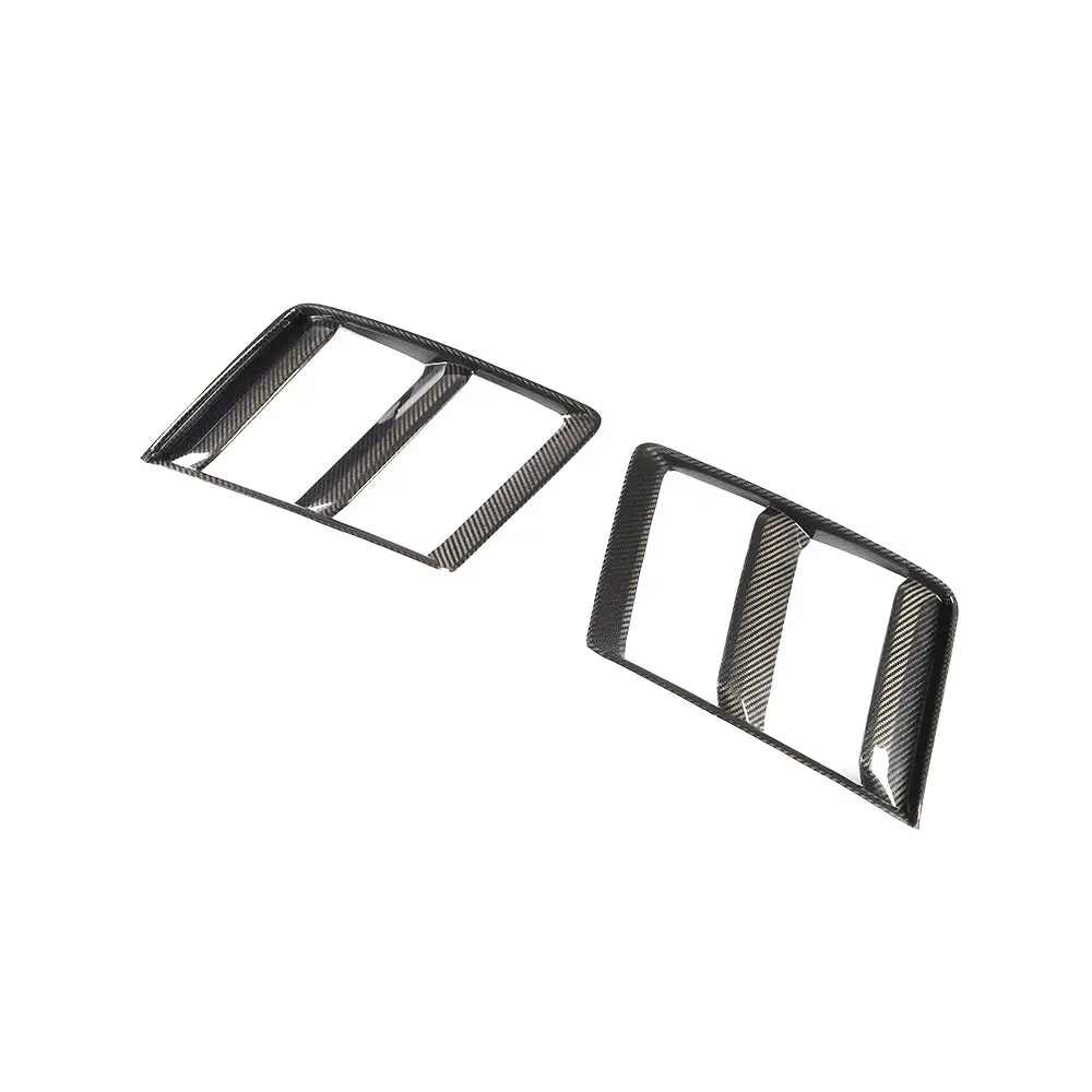 Dry Carbon Fiber Front Bumper Side Air Vent Covers For Audi R8 V10 Plus Coupe 2-Door 16-18 1