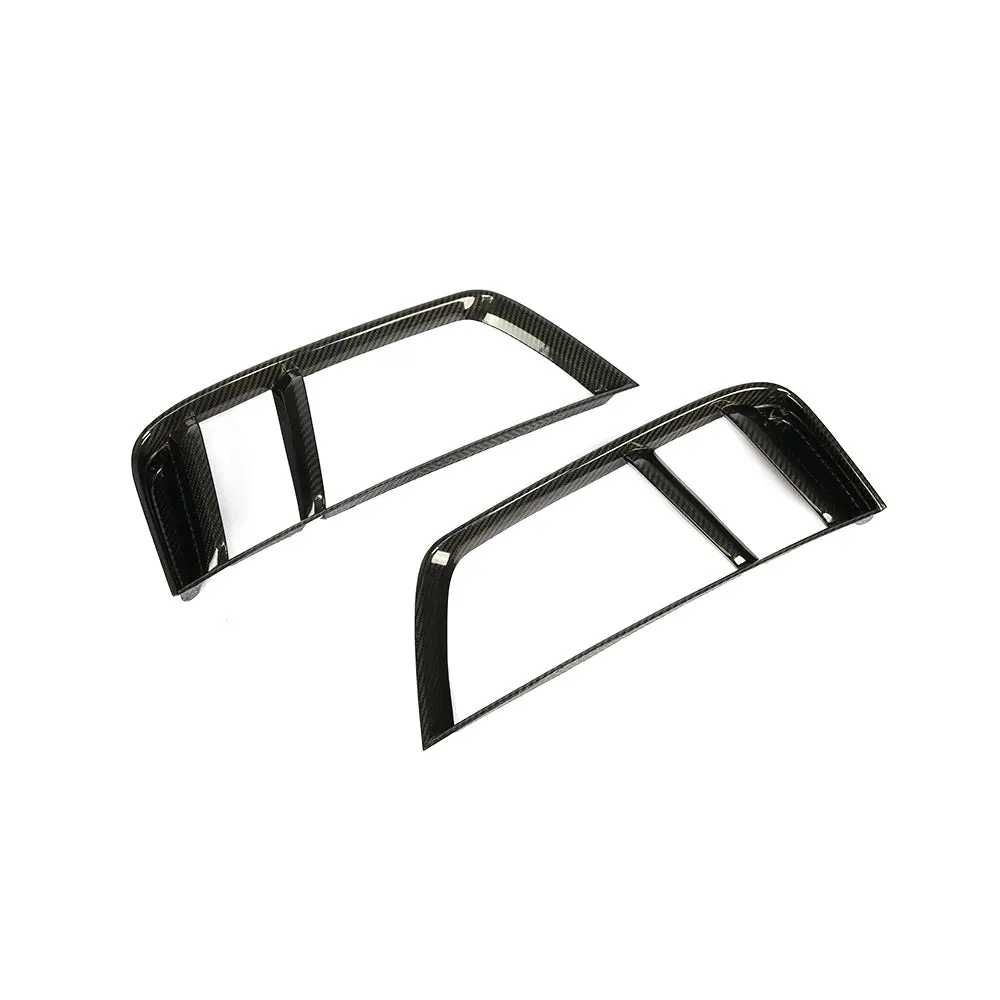 Dry Carbon Fiber Rear Bumper Vent Covers For Audi R8 2016-2018 Base Coupe 2-Door 1