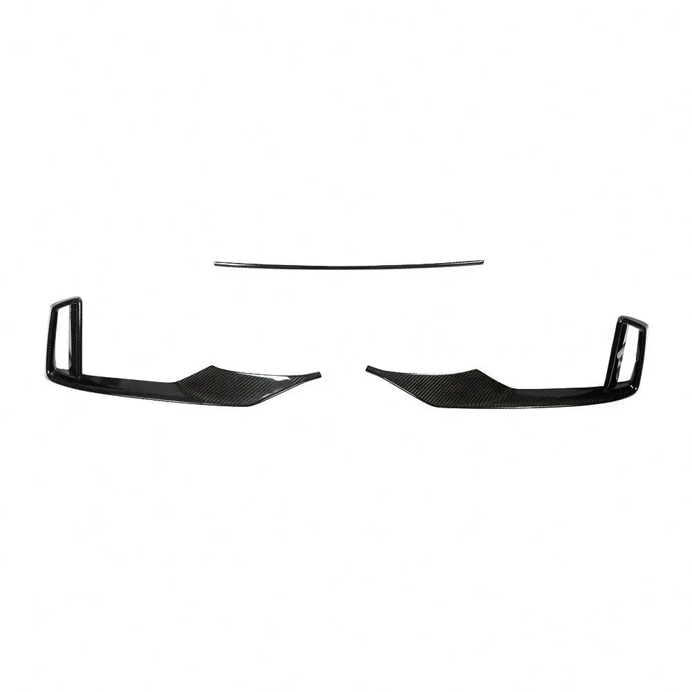 Dry Carbon Fiber Front Bumper Trims For Audi Rs3 2017-2019 1