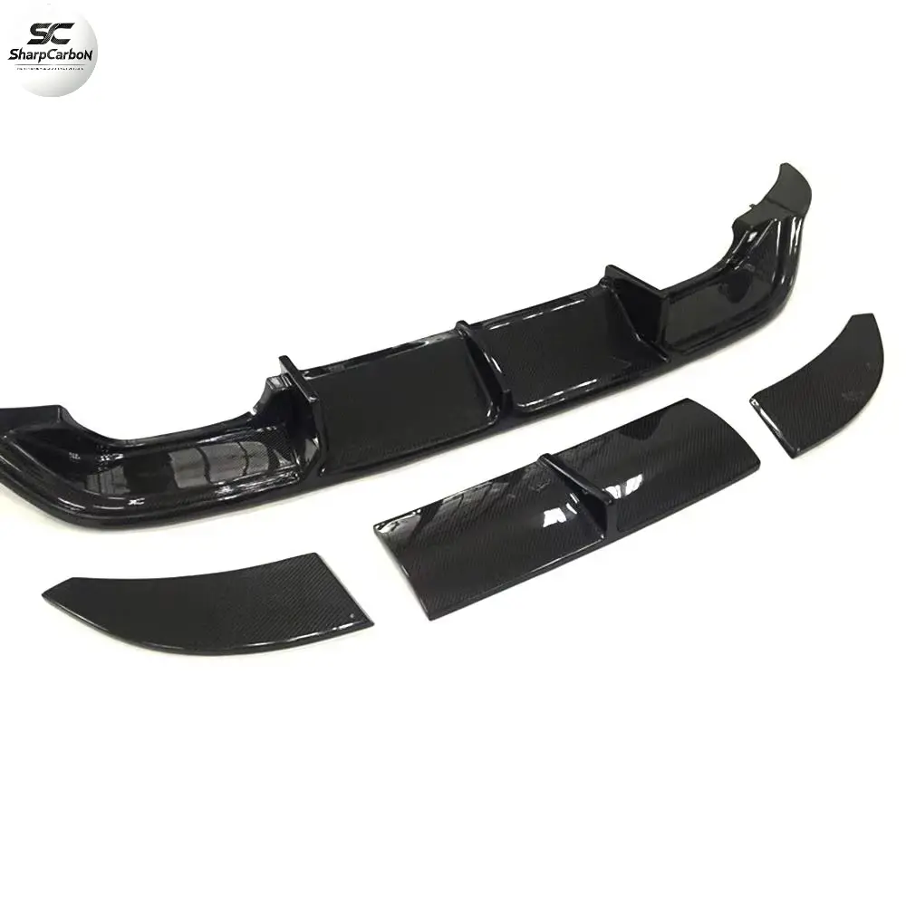 Carbon Fiber Rear Diffuser V2 For Vw Golf Mk7 R 2014 - 2017 1