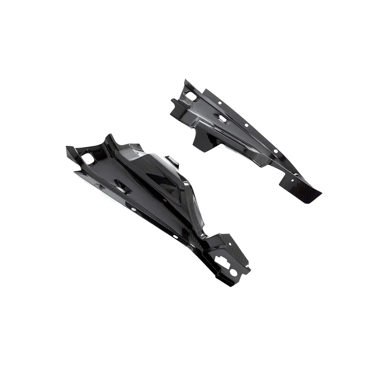Dry Carbon Fiber Engine Bay Side Panel 2Pcs/Set For Audi R8 Coupe 2023 1