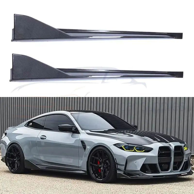 Dry Carbon Fiber Side Skirts For M3 G80 2021 2022 1
