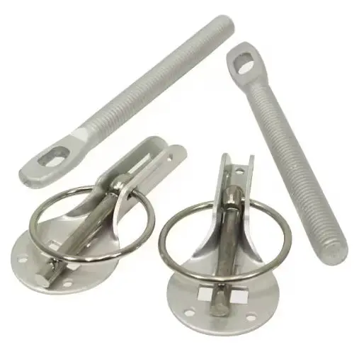 Slide-Type Captive Hood Pins 1