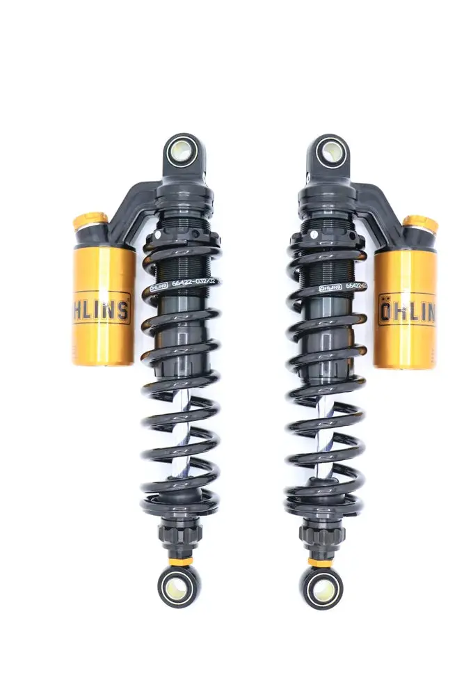 Ohlins 91-17 Harley-Davidson Dyna Fxd Stx 36 Blackline Shock Absorber W/ Gold Accents 1