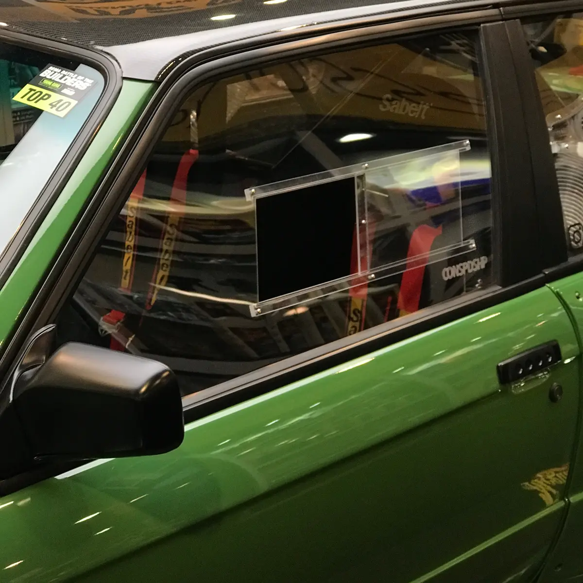 Polycarbonate Door Windows W/Slider Kit - E30 Coupe 1