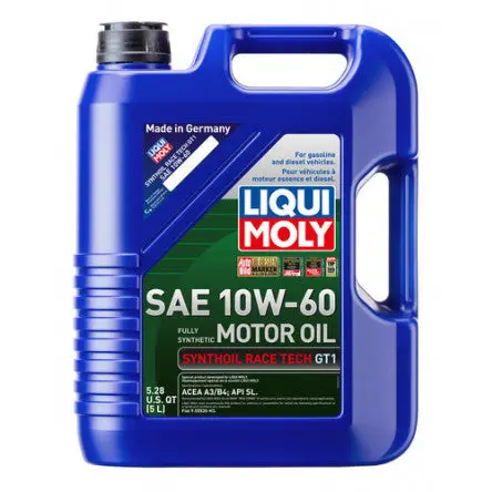 Liqui Moly 2024 Sae 10W-60 Synthoil Race Tech Gt1 5 Liter 1