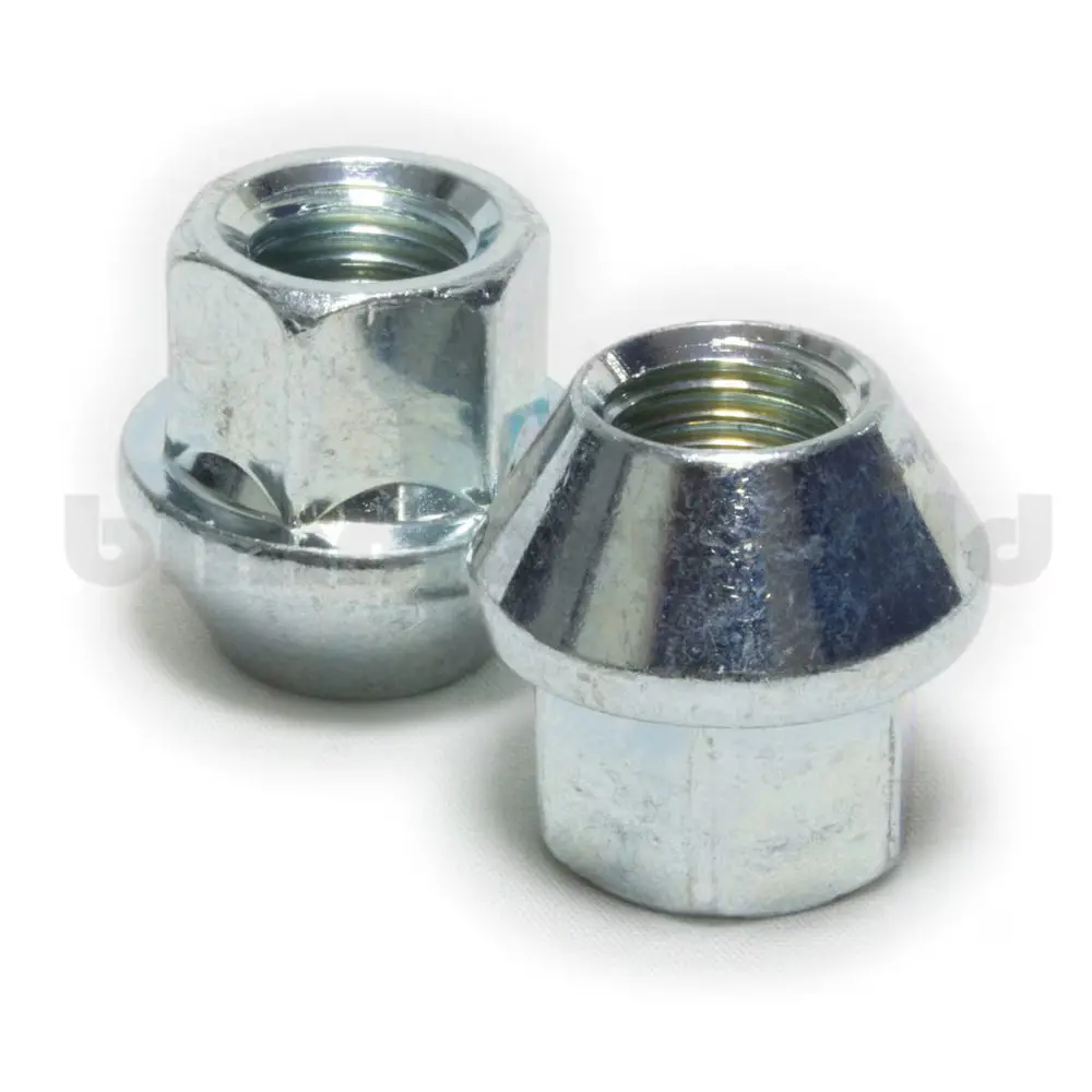 17Mm M12x1.5 Zinc Coated Chrome Wheel Lug Nut 1