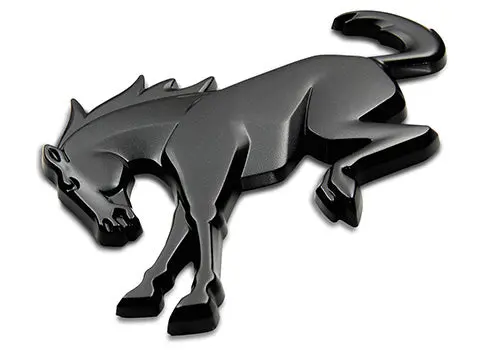 Ford Racing Bronco Rear Emblem - Matte Black 1