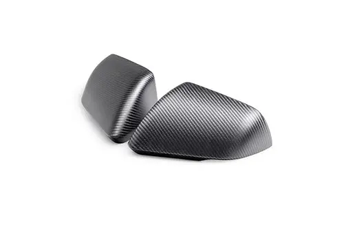 Ford Racing 24-25 Mustang (W/Integrated Turn Signals) Carbon Fiber Mirror Skull Caps - Matte 1