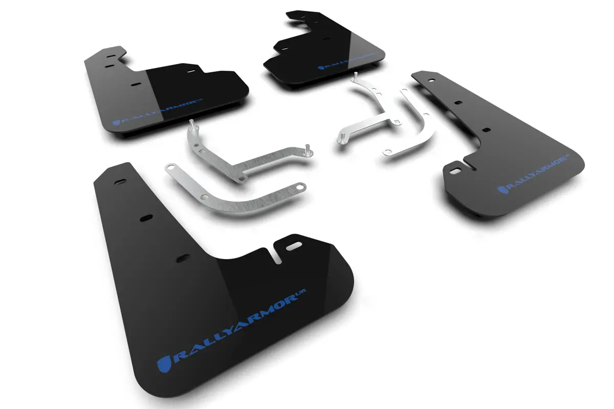 Rally Armor 24-26 Subaru Impreza Black Ur Mud Flap W/ Light Blue Logo 1