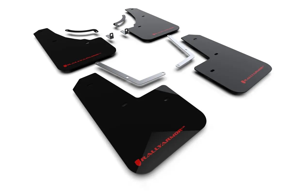 Rally Armor 23-25 Mazda Cx-50 (Will Not Fit Cx-5) Black Ur Mud Flap W/Red Logo 1