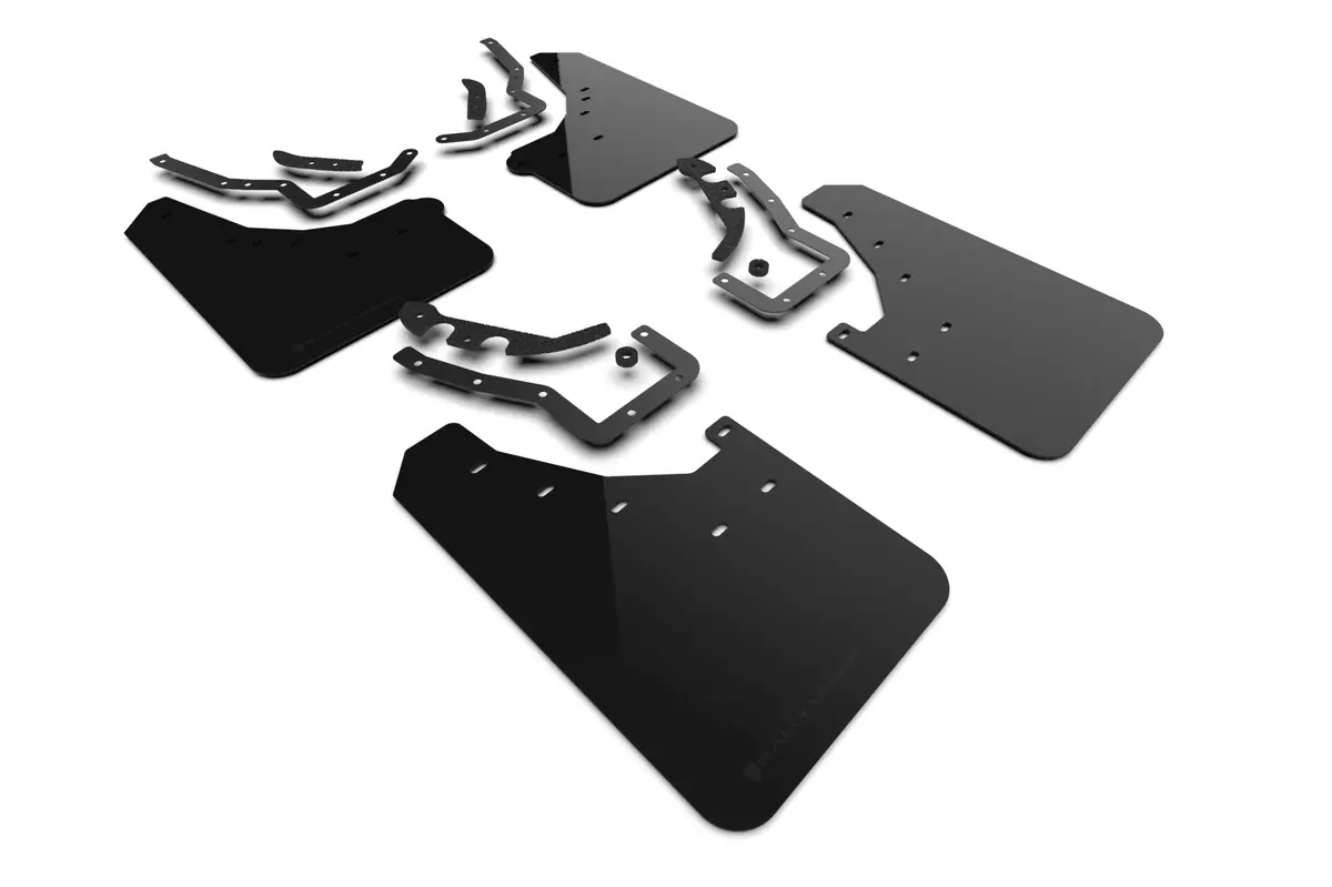 Rally Armor 24-26 Toyota Tacoma Gen 4 Black Ur Mud Flap W/Metallic Black Logo 1