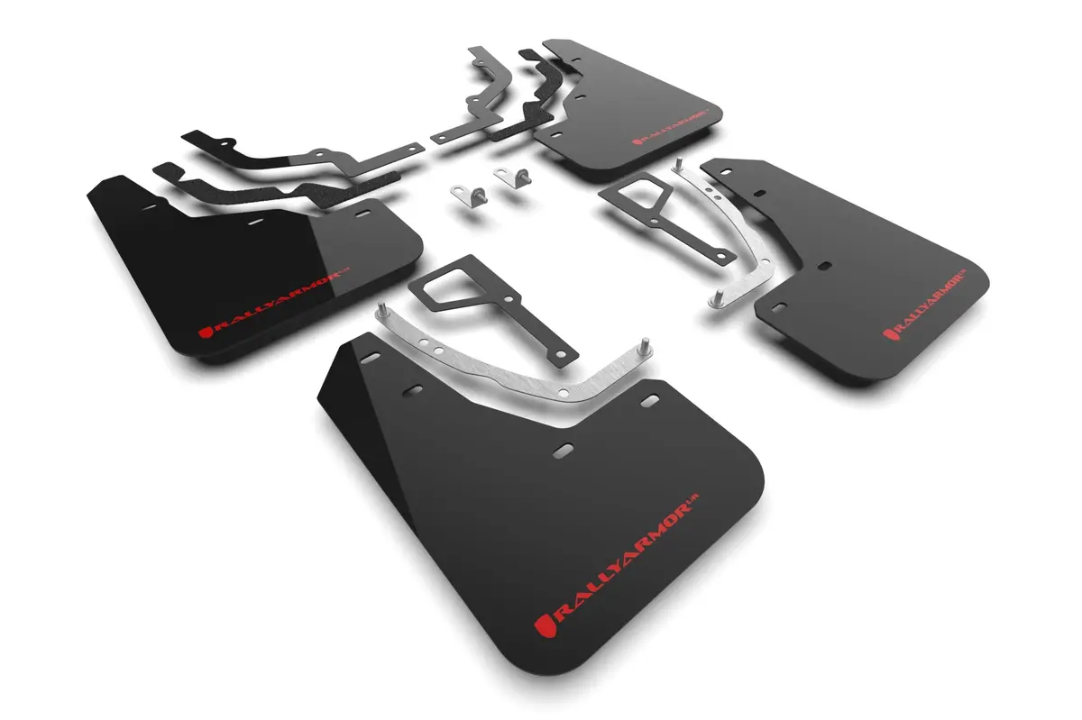 Rally Armor 2025 Hyundai Ioniq 5 N Black Mud Flap W/Red Logo 1
