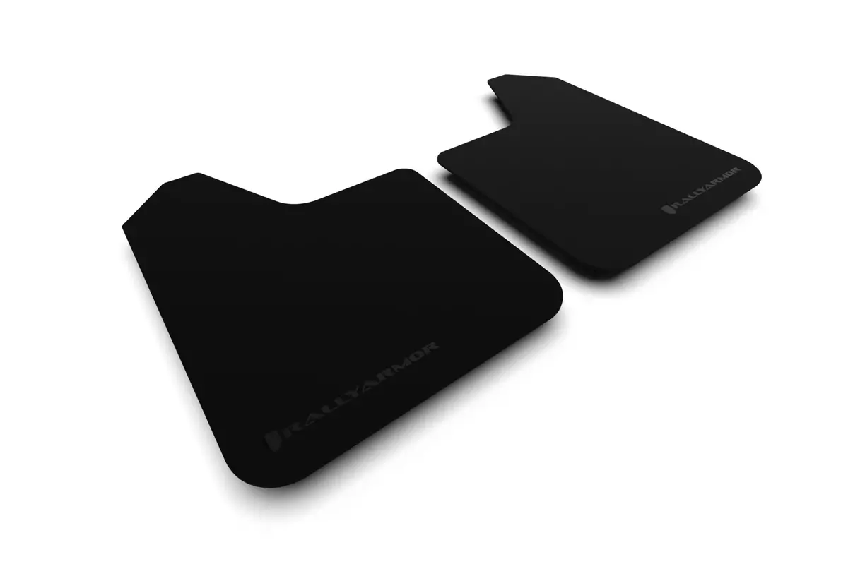 Rally Armor Universal Basic Mud Flap W/ Black Logo - Pair 1