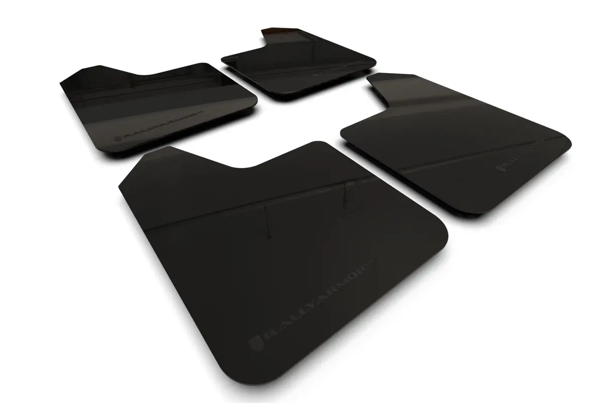 Rally Armor Universal Ur Black Mud Flap W/ Metallic Black Logo 1