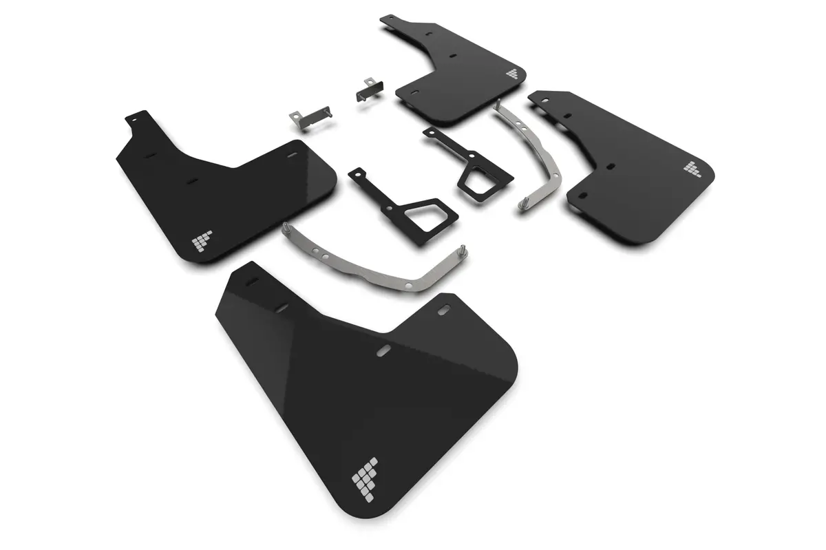 Rally Armor 2025 Hyundai Ioniq 5 Xrt Black Mud Flap Silver Battery Logo 1
