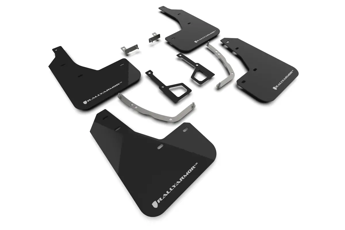 Rally Armor 2025 Hyundai Ioniq 5 Xrt Black Mud Flap White Logo 1