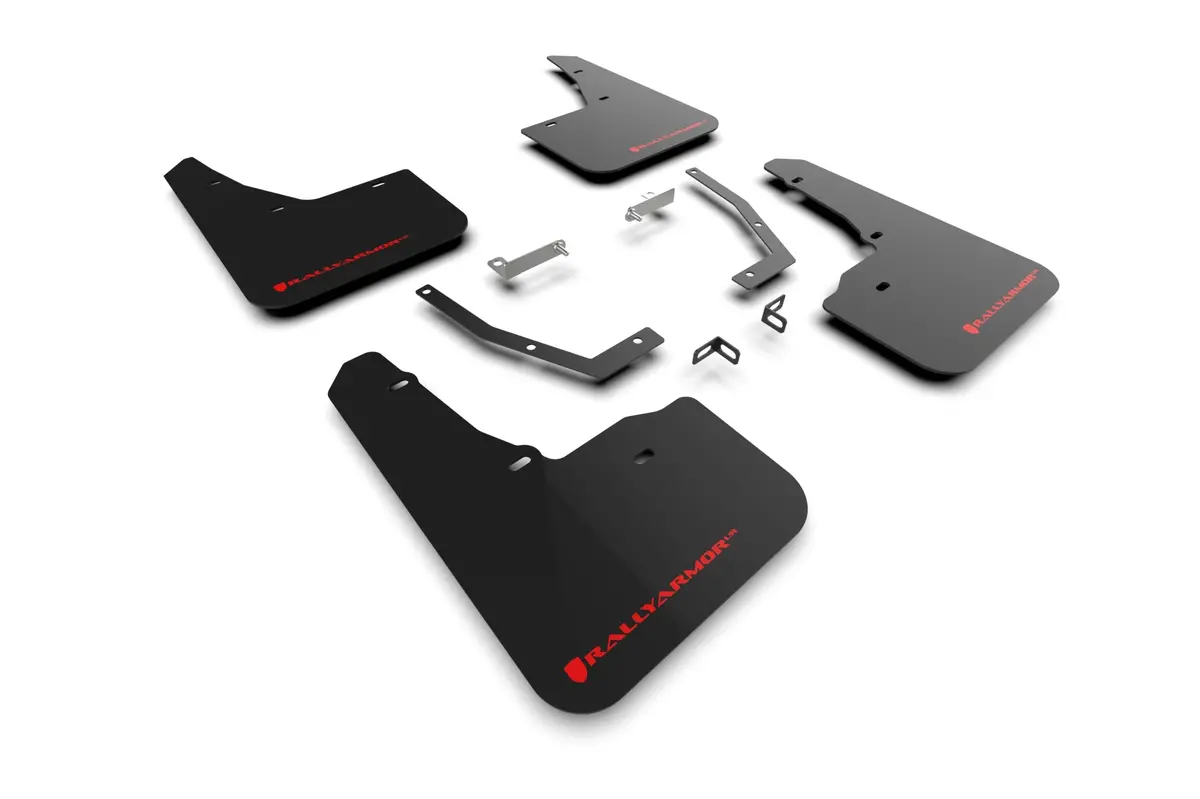 Rally Armor 25-26 Subaru Forester &Amp; Hybrid Black Ur Mud Flap W/Red Logo 1