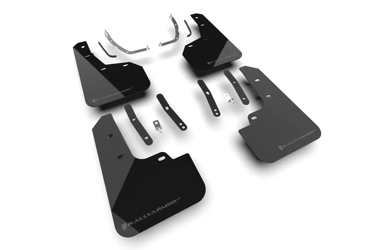 Rally Armor 2025+ Hyundai Tucson (Excl. Ice & Xrt) Black Ur Mud Flap W/ Dark Grey Logo 1