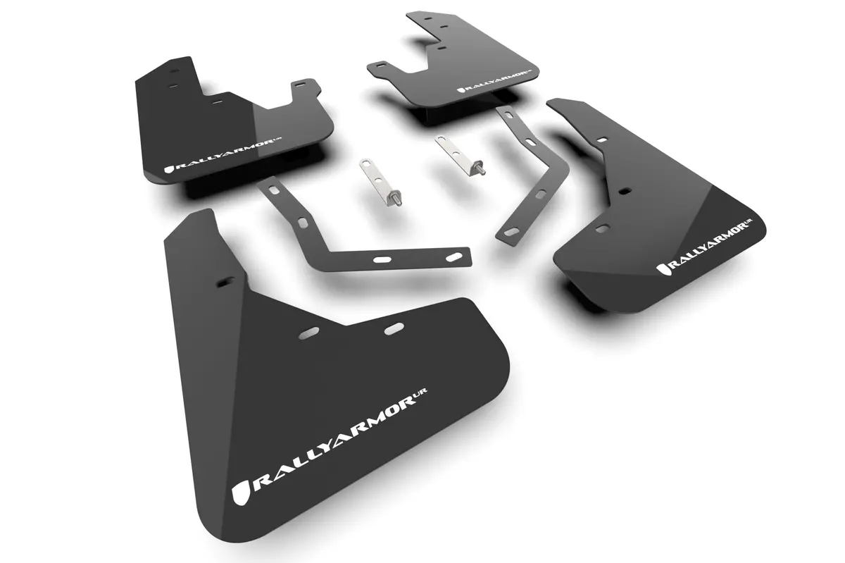 Rally Armor 23-26 Honda Cr-V Black Mud Flap - White Logo 1