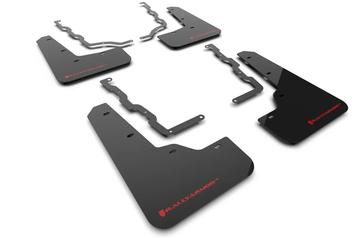 Rally Armor 20-25 Ford Puma St Black Mud Flap W/Red Logo 1