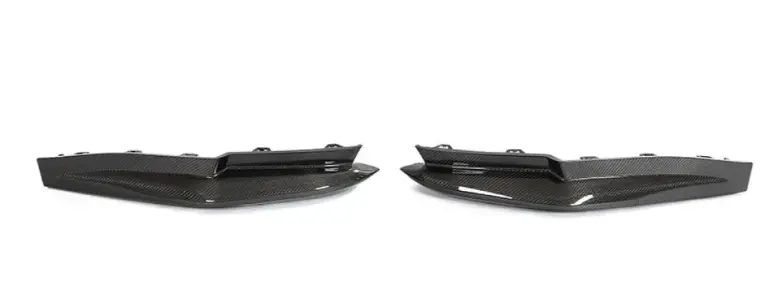 Carbon Fiber Rear Bumper Side Splitters V2 Bmw M3 G80 1