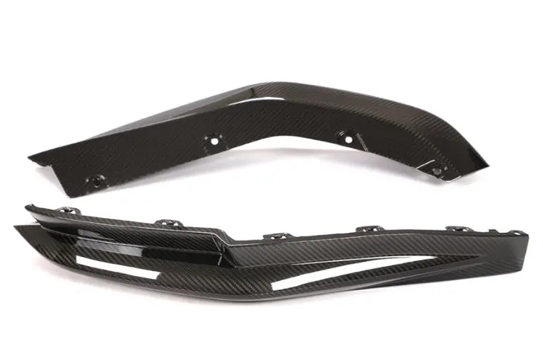 Dry Carbon Fiber Rear Side Splitters For Bmw 3 Series G80 M3 Competition Sedan 4D 2021-2022 1